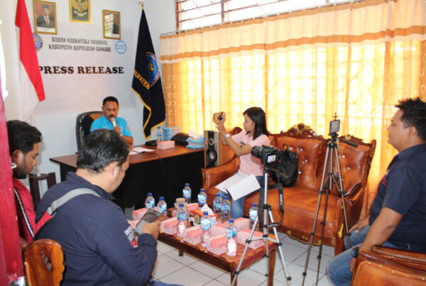 BNNK Kepl. Sangihe Lakukan Press Release Akhir Tahun