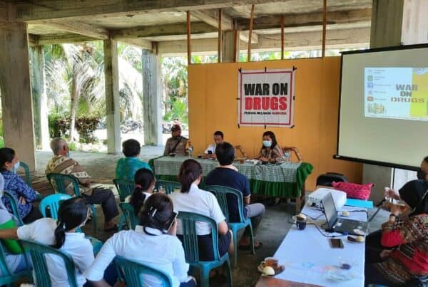 Sosialisasi Bahaya Narkoba di Kampung Kalekube Kecamatan Tabukan Utara