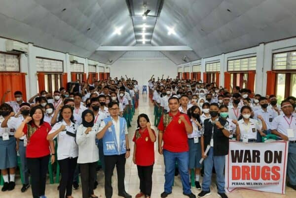 Road Show Ke Sekolah Sekolah BNNK Sangihe Beri Sosialisasi P4GN Dalam Rangka MPLS