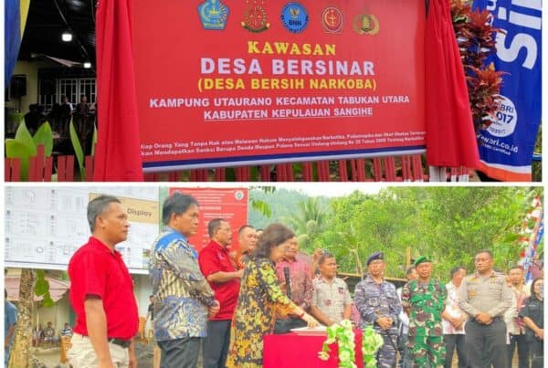 Pencanangan Desa Bersinar (Desa Bersih Narkoba) Kampung Utaurano Kecamatan Tabukan Utara Kab. Kepl. Sangihe Pencanangan Desa Bersinar ( Desa Bersih Narkoba) Kampung Utaurano Kecamatan Tabukan Utara Kab. Kepl. Sangihe